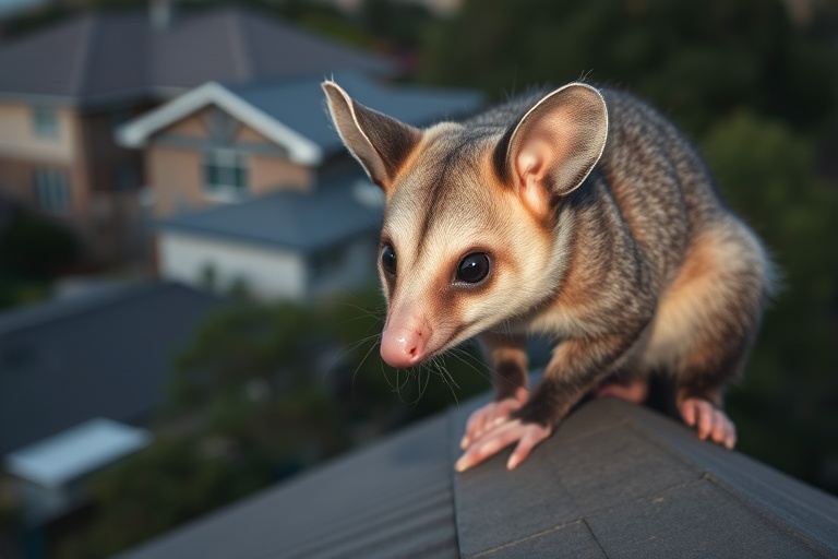 Possum in Portsea residential area